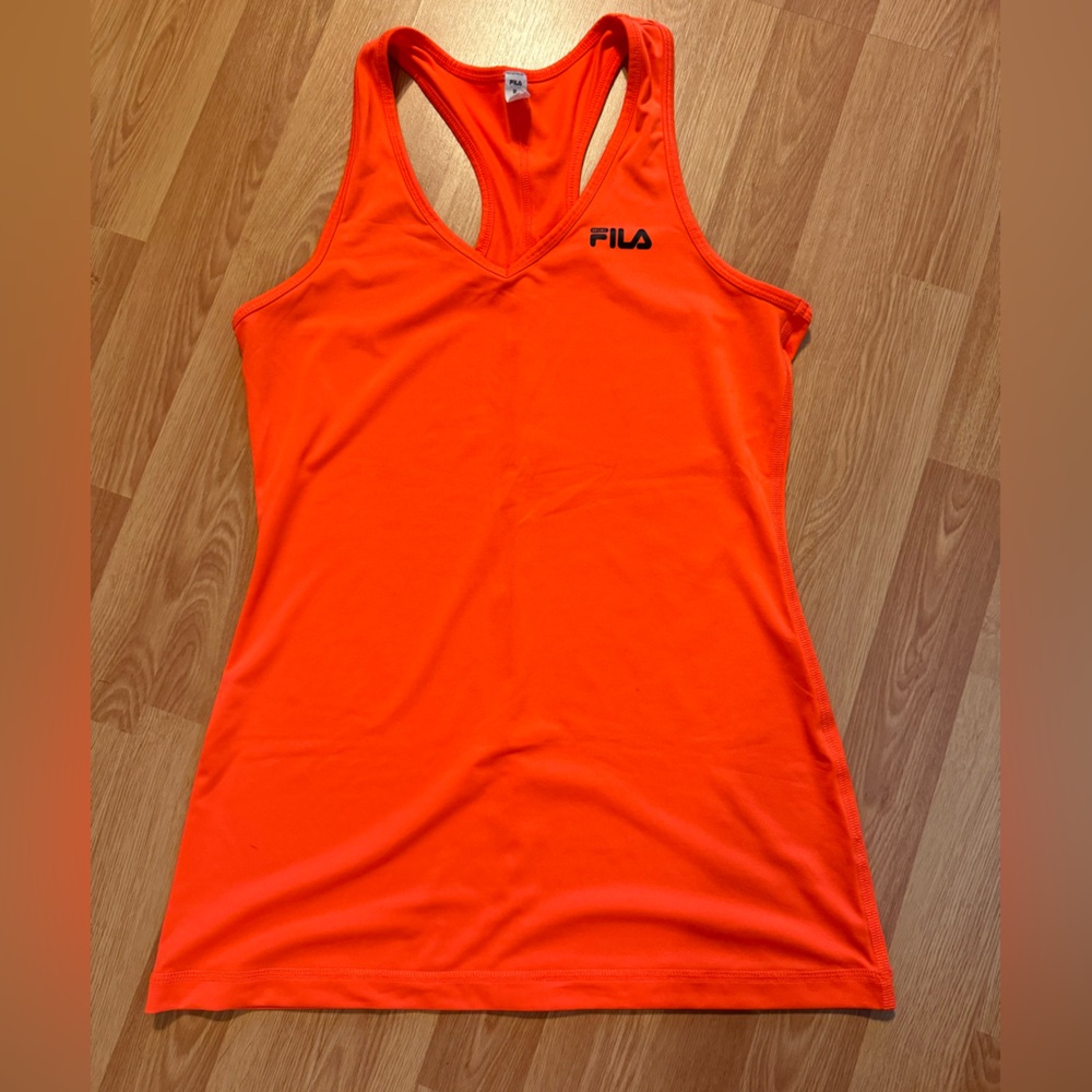 Fila Orange Tank Top Vibrant and Sleek